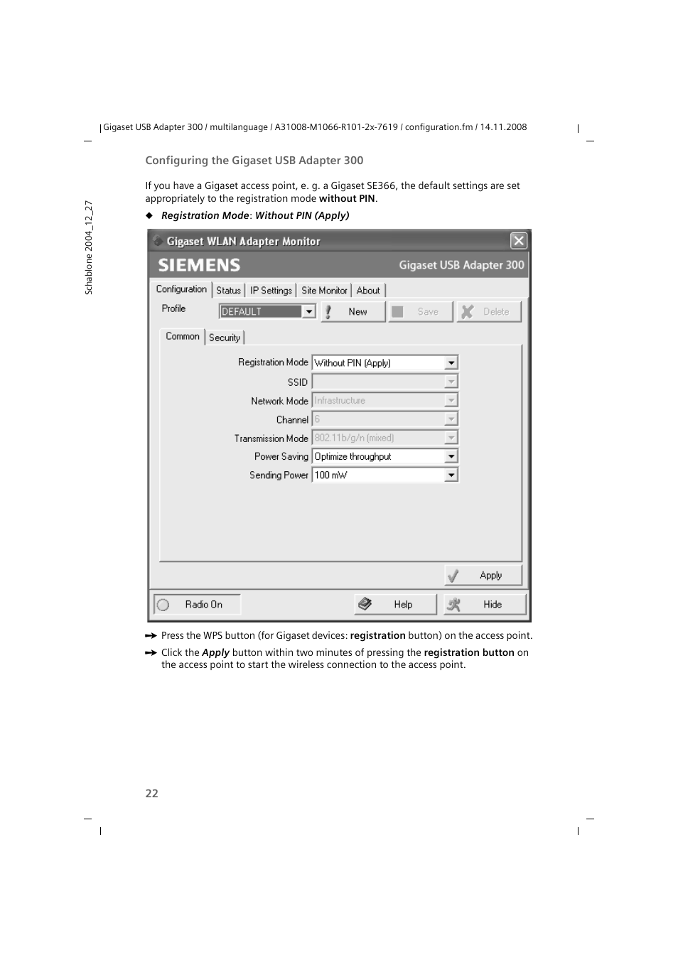 Siemens 300 User Manual | Page 22 / 64