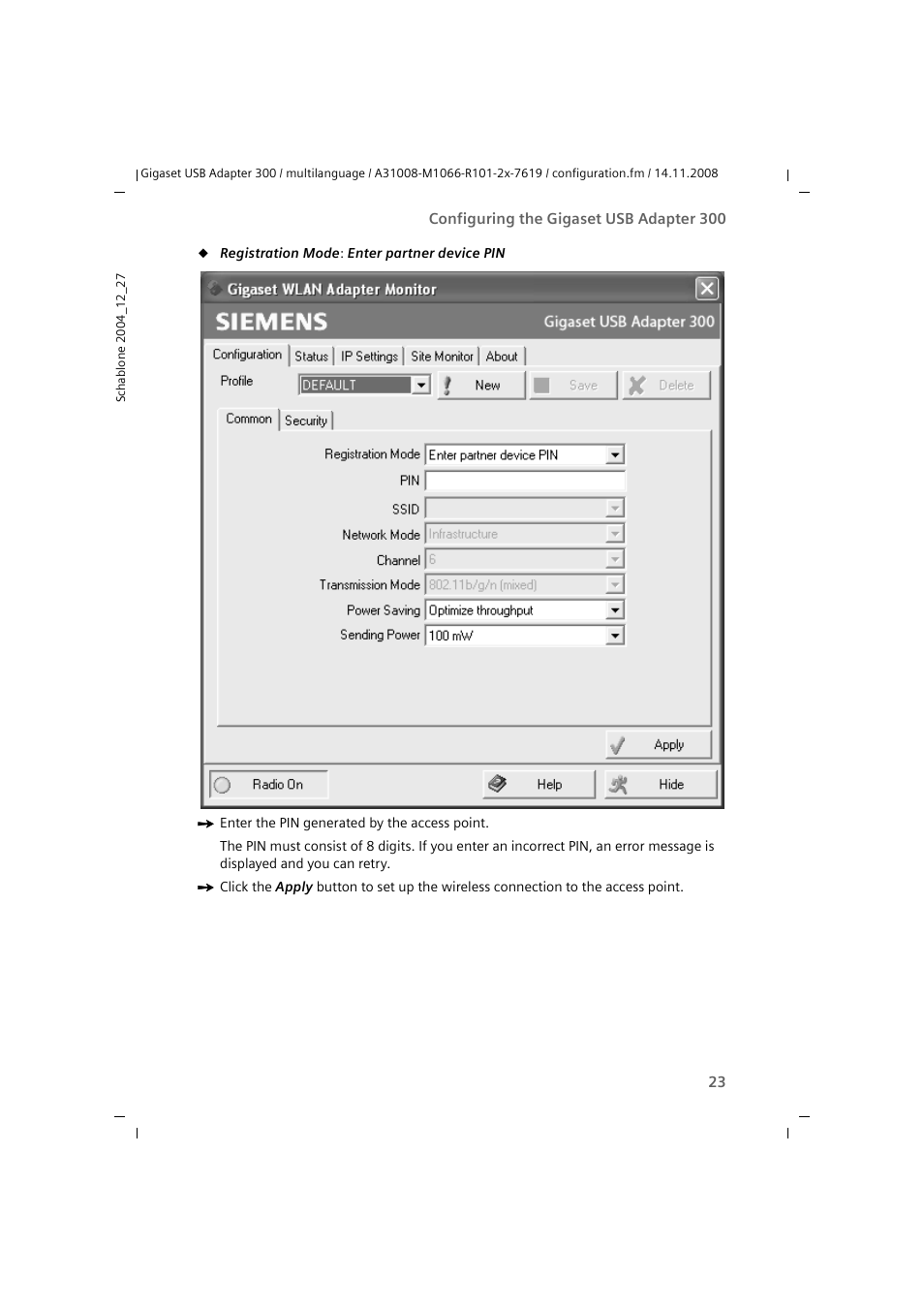 Siemens 300 User Manual | Page 23 / 64