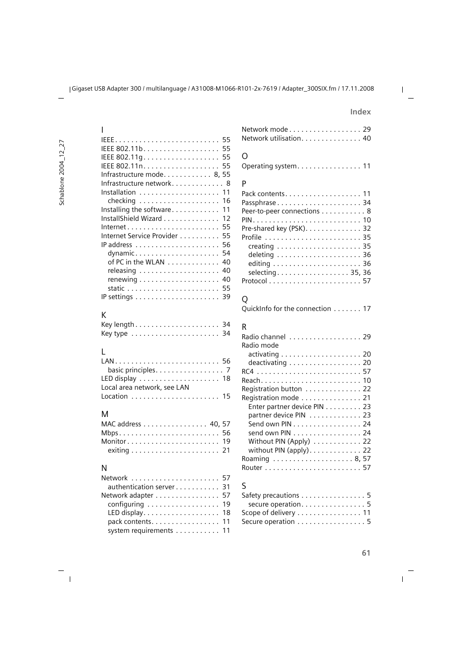 Siemens 300 User Manual | Page 61 / 64