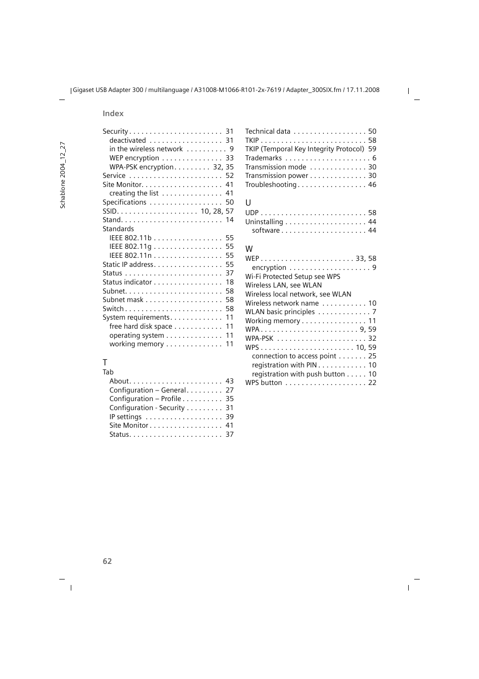 Siemens 300 User Manual | Page 62 / 64