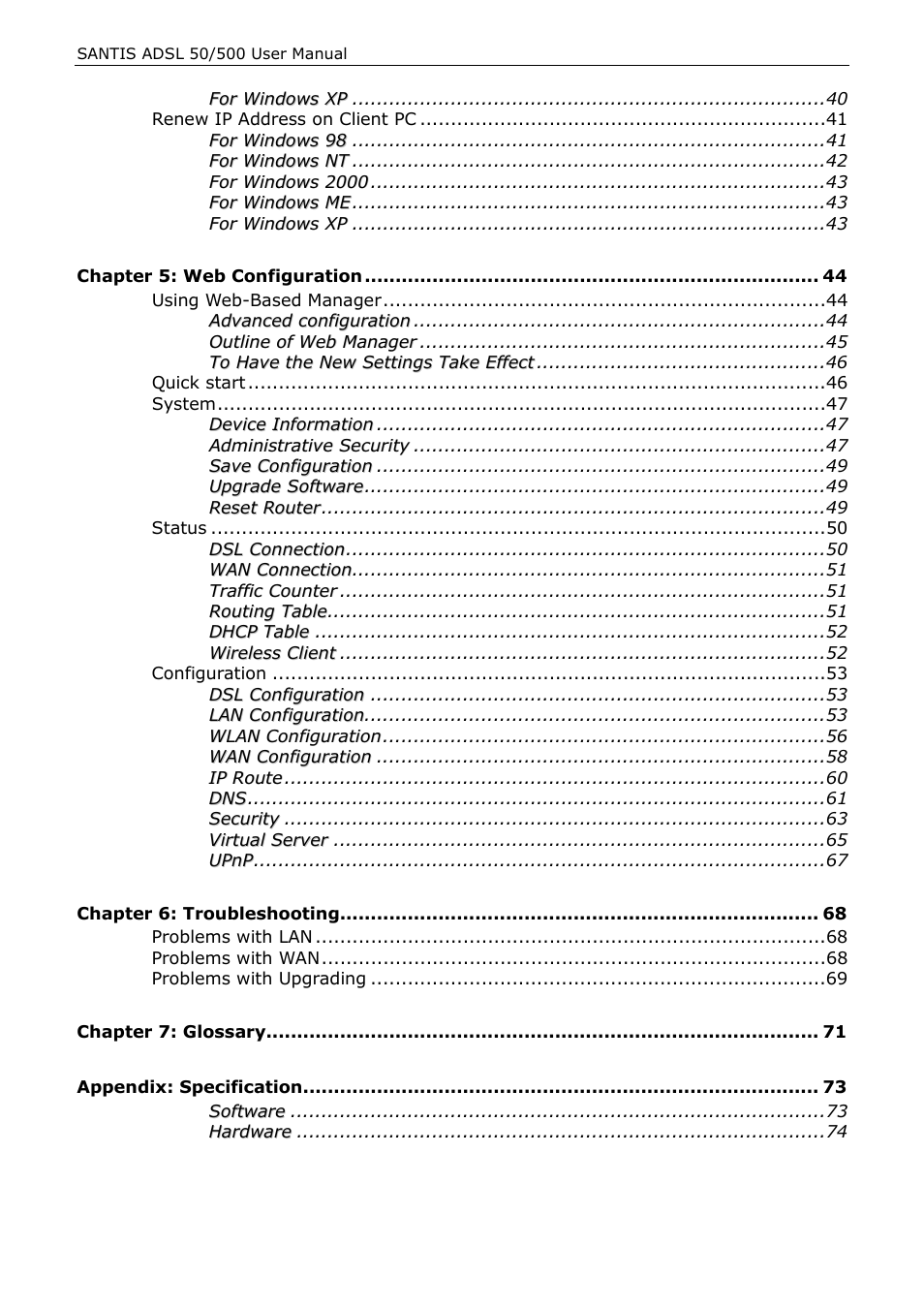 Siemens ADSL 500 User Manual | Page 4 / 78