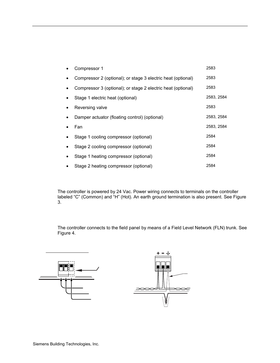 Reference is not shield, Digital, Power wiring | Communication wiring | Siemens BACNET 125-699 User Manual | Page 11 / 43