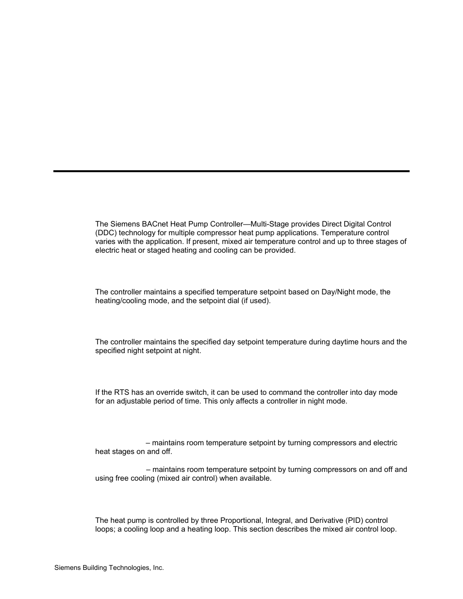 Applications, Basic operation | Siemens BACNET 125-699 User Manual | Page 15 / 43