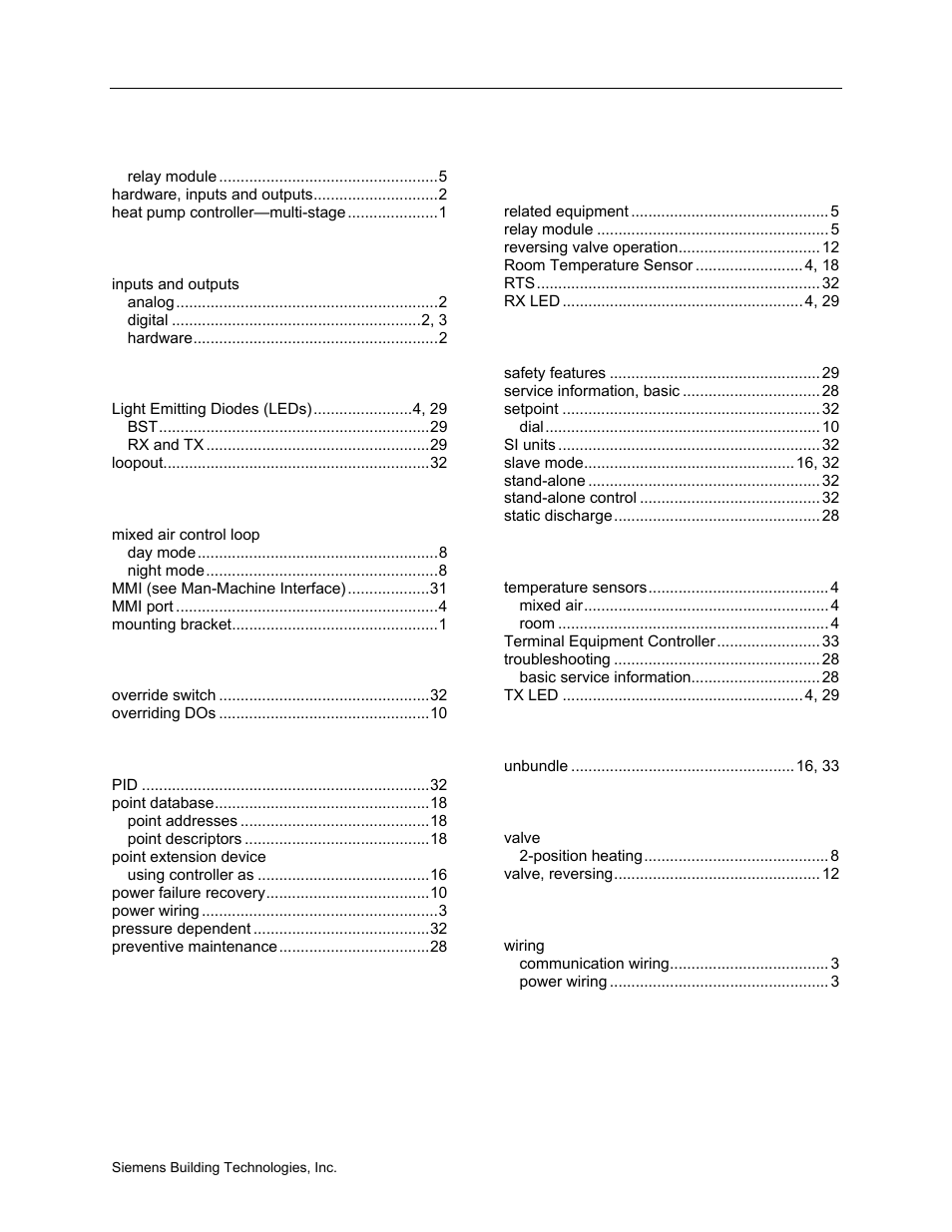 Siemens BACNET 125-699 User Manual | Page 43 / 43