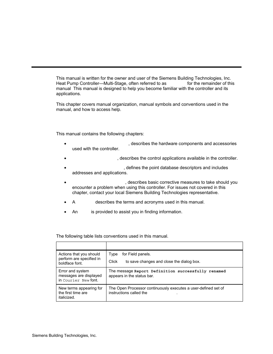 How to use this manual, Manual organization, Manual conventions | Siemens BACNET 125-699 User Manual | Page 7 / 43