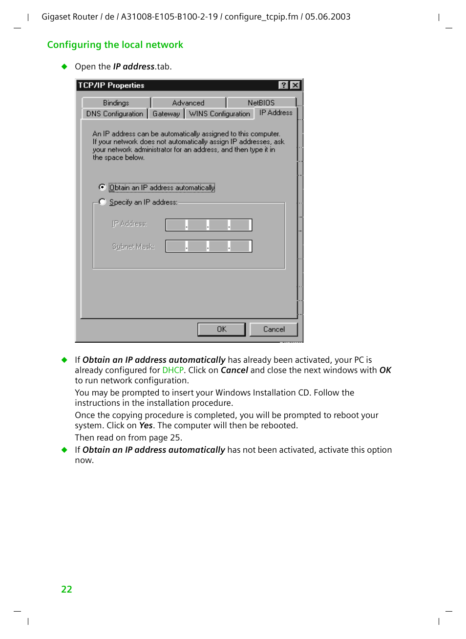 Siemens SE105 User Manual | Page 23 / 115