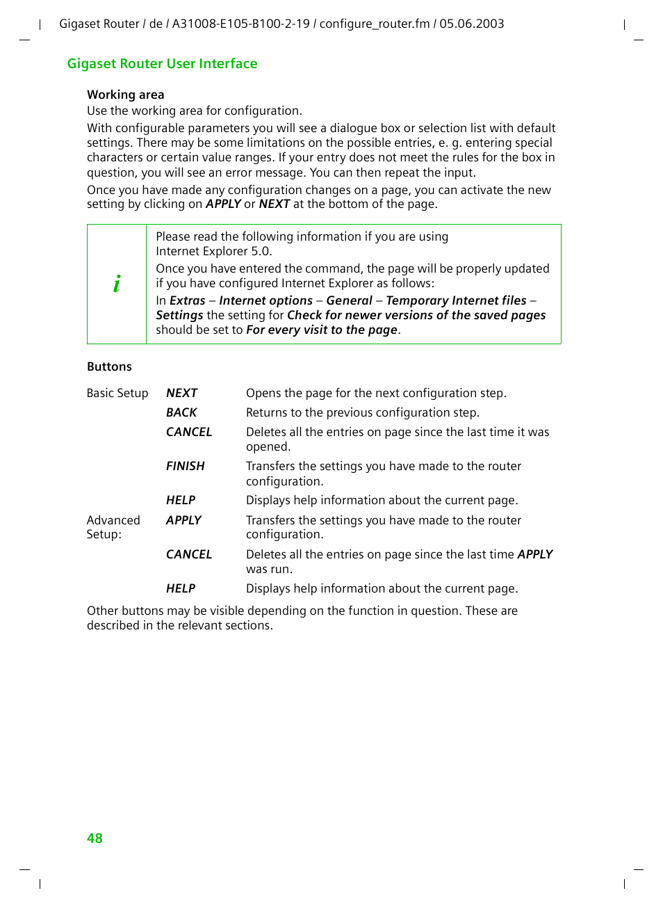 Siemens SE105 User Manual | Page 49 / 115