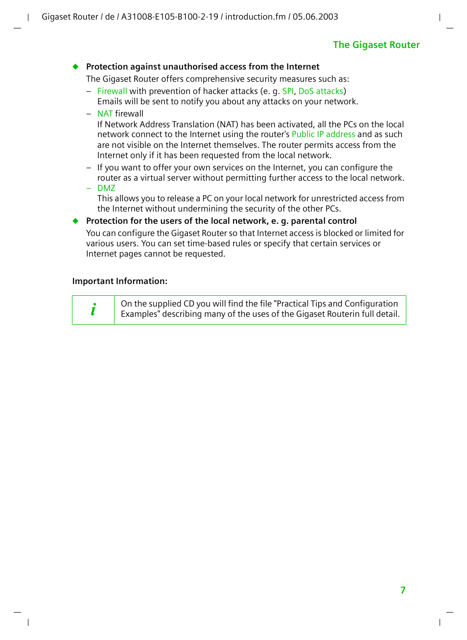 Siemens SE105 User Manual | Page 8 / 115