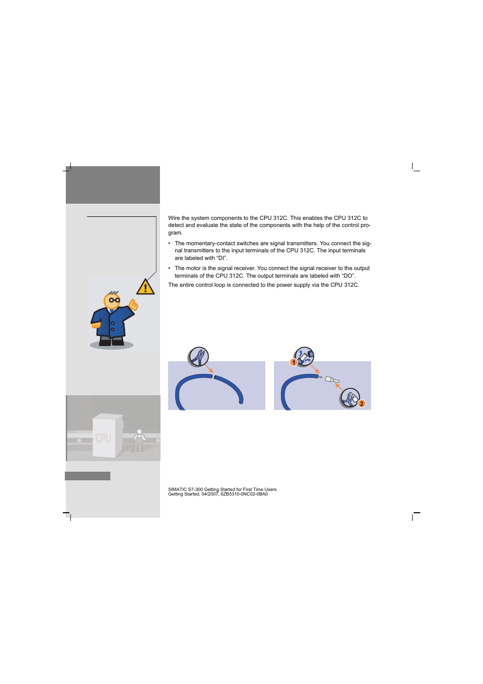 3 wiring the components | Siemens SIMATIC S7-300 User Manual | Page 22 / 68