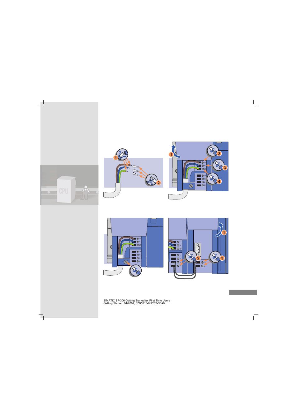 Wiring the cpu 312c and the power supply | Siemens SIMATIC S7-300 User Manual | Page 23 / 68