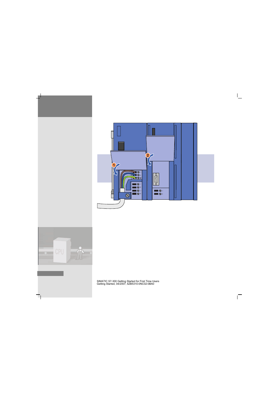 3 installing and wiring the hardware, Close the front panel | Siemens SIMATIC S7-300 User Manual | Page 30 / 68