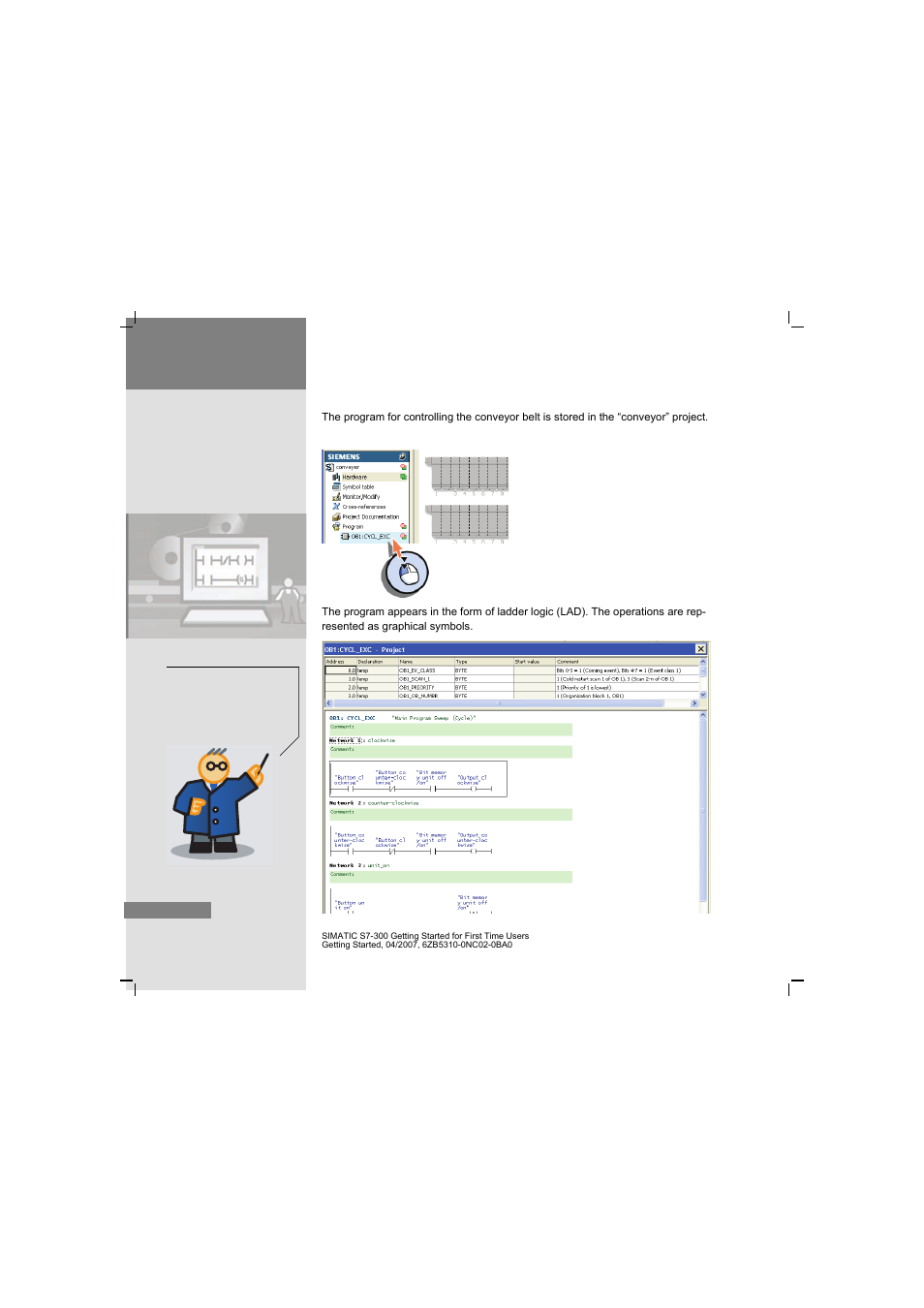 2 opening a program | Siemens SIMATIC S7-300 User Manual | Page 52 / 68