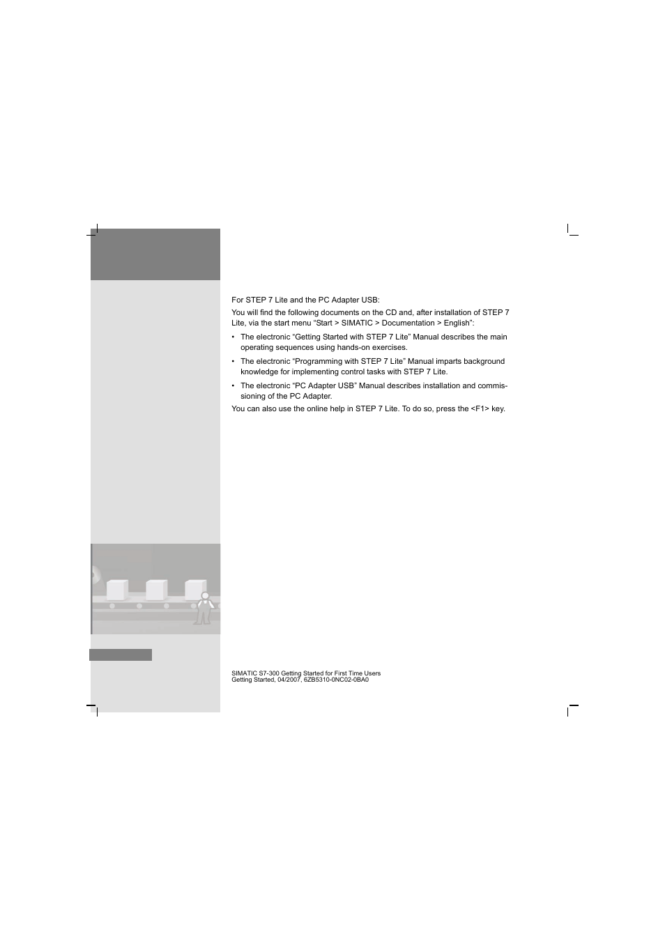 2 additional documentation | Siemens SIMATIC S7-300 User Manual | Page 64 / 68