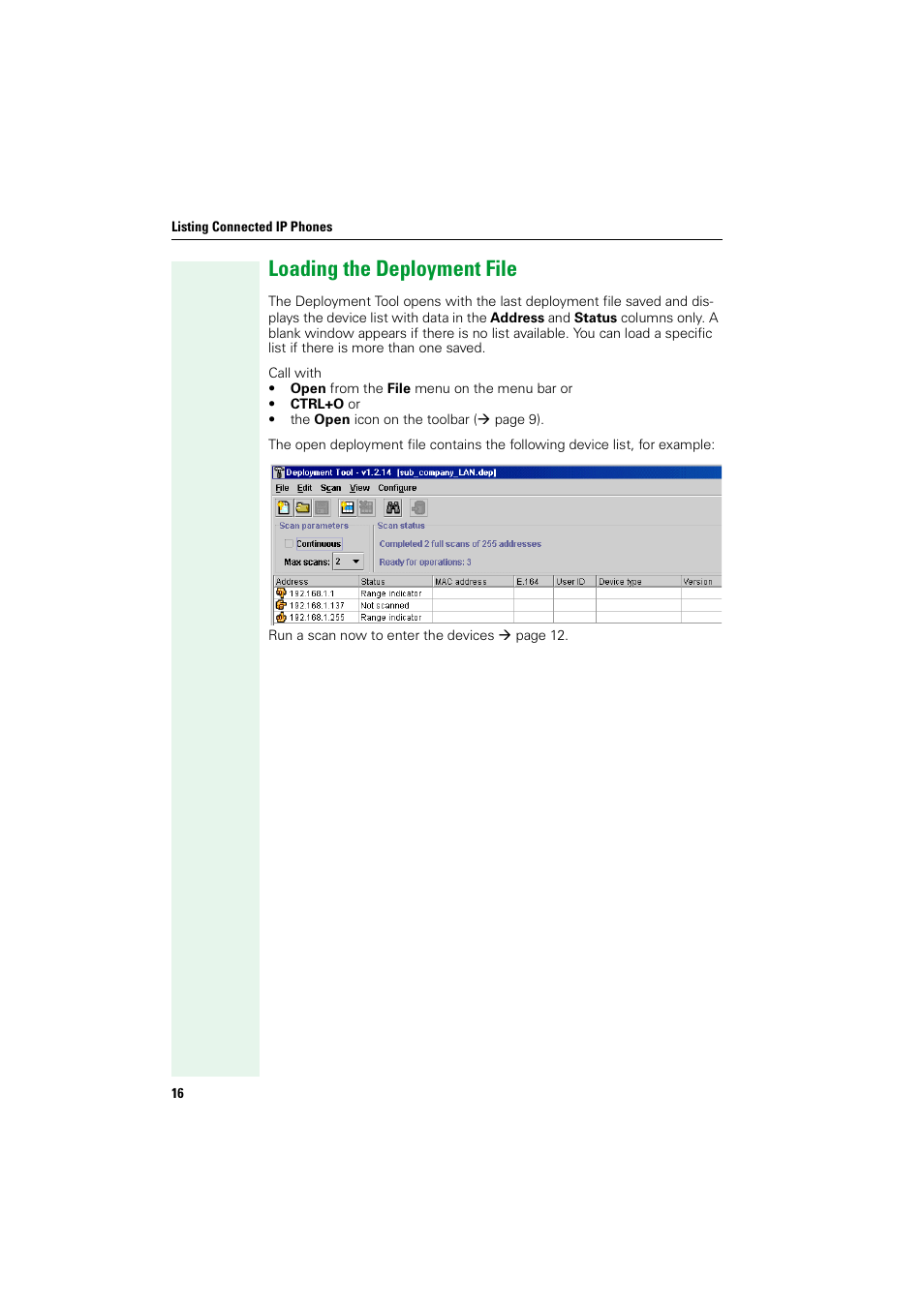 Loading the deployment file | Siemens HIPATH V1.2.33 User Manual | Page 16 / 92