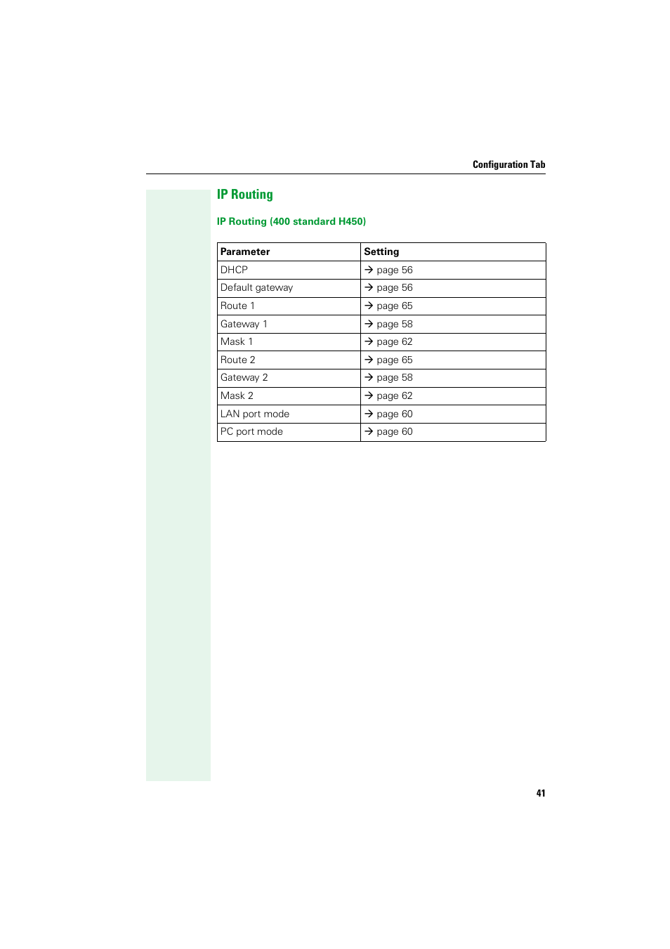 Ip routing | Siemens HIPATH V1.2.33 User Manual | Page 41 / 92