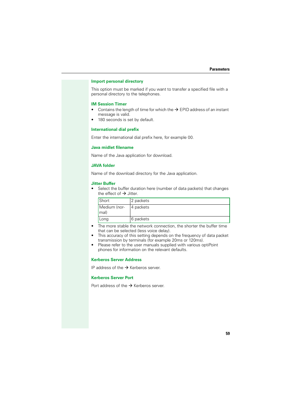 Siemens HIPATH V1.2.33 User Manual | Page 59 / 92