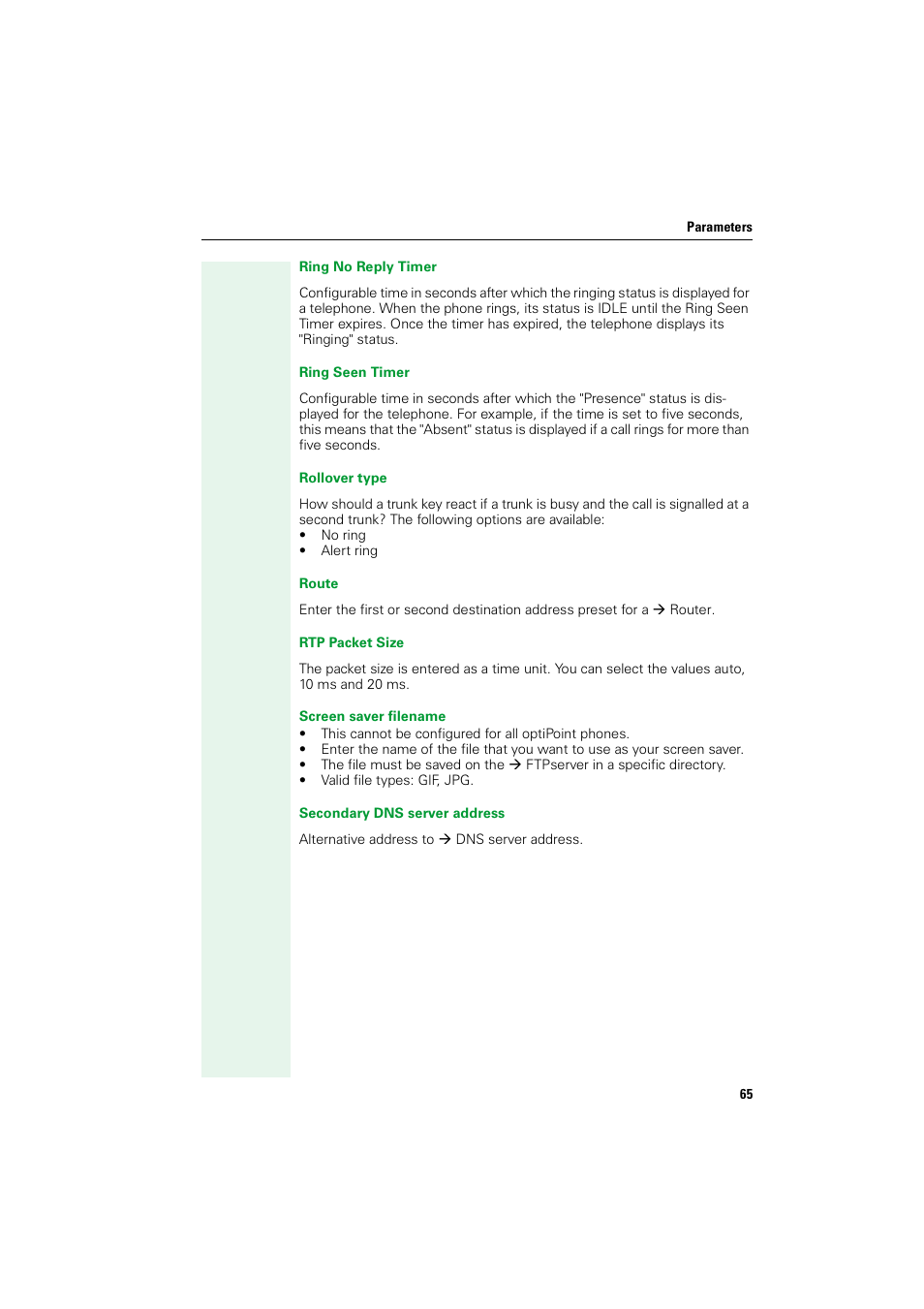 Siemens HIPATH V1.2.33 User Manual | Page 65 / 92