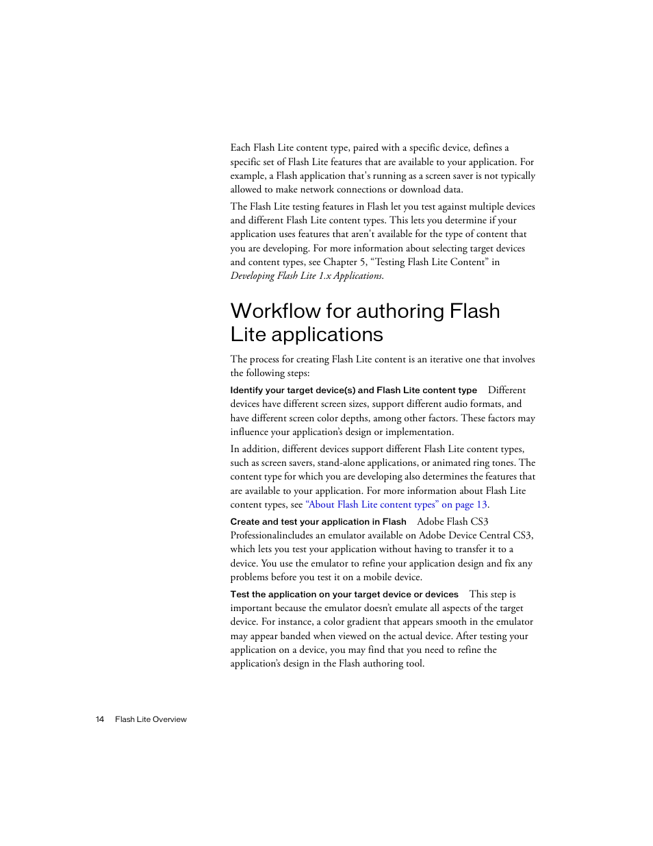 Workflow for authoring flash lite applications | Siemens sony User Manual | Page 14 / 38