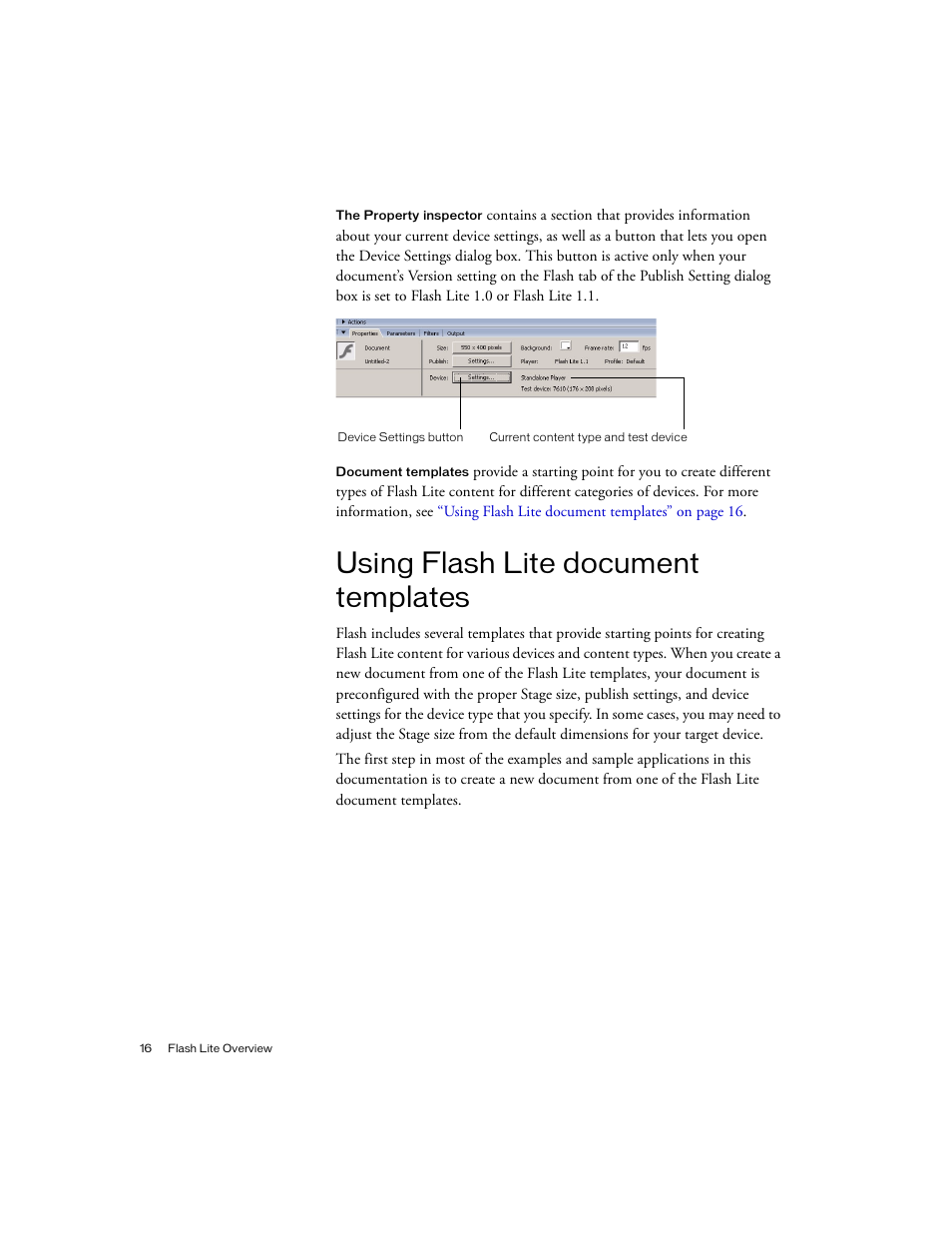 Using flash lite document templates | Siemens sony User Manual | Page 16 / 38