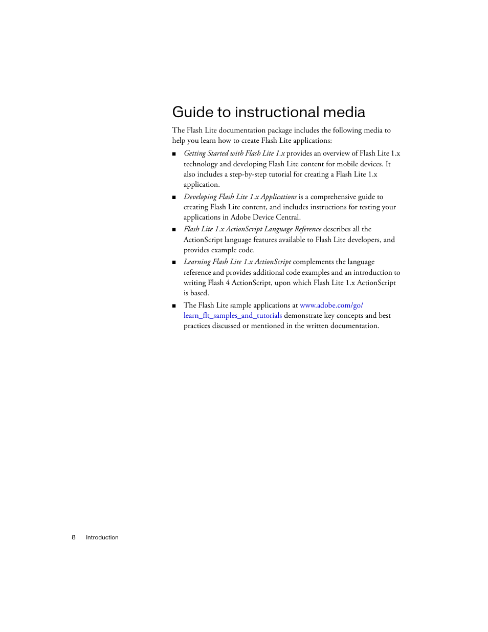 Guide to instructional media | Siemens sony User Manual | Page 8 / 38