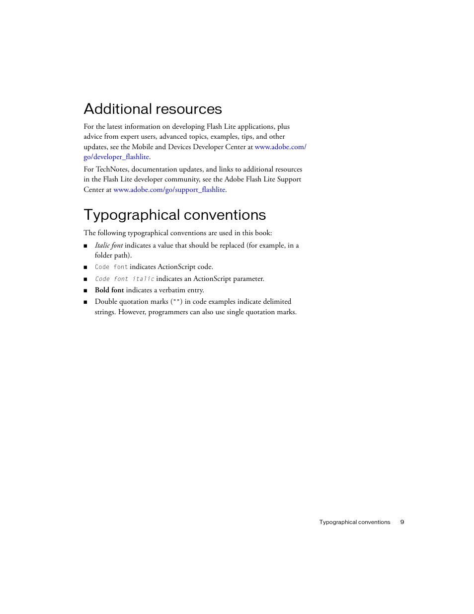 Additional resources, Typographical conventions | Siemens sony User Manual | Page 9 / 38