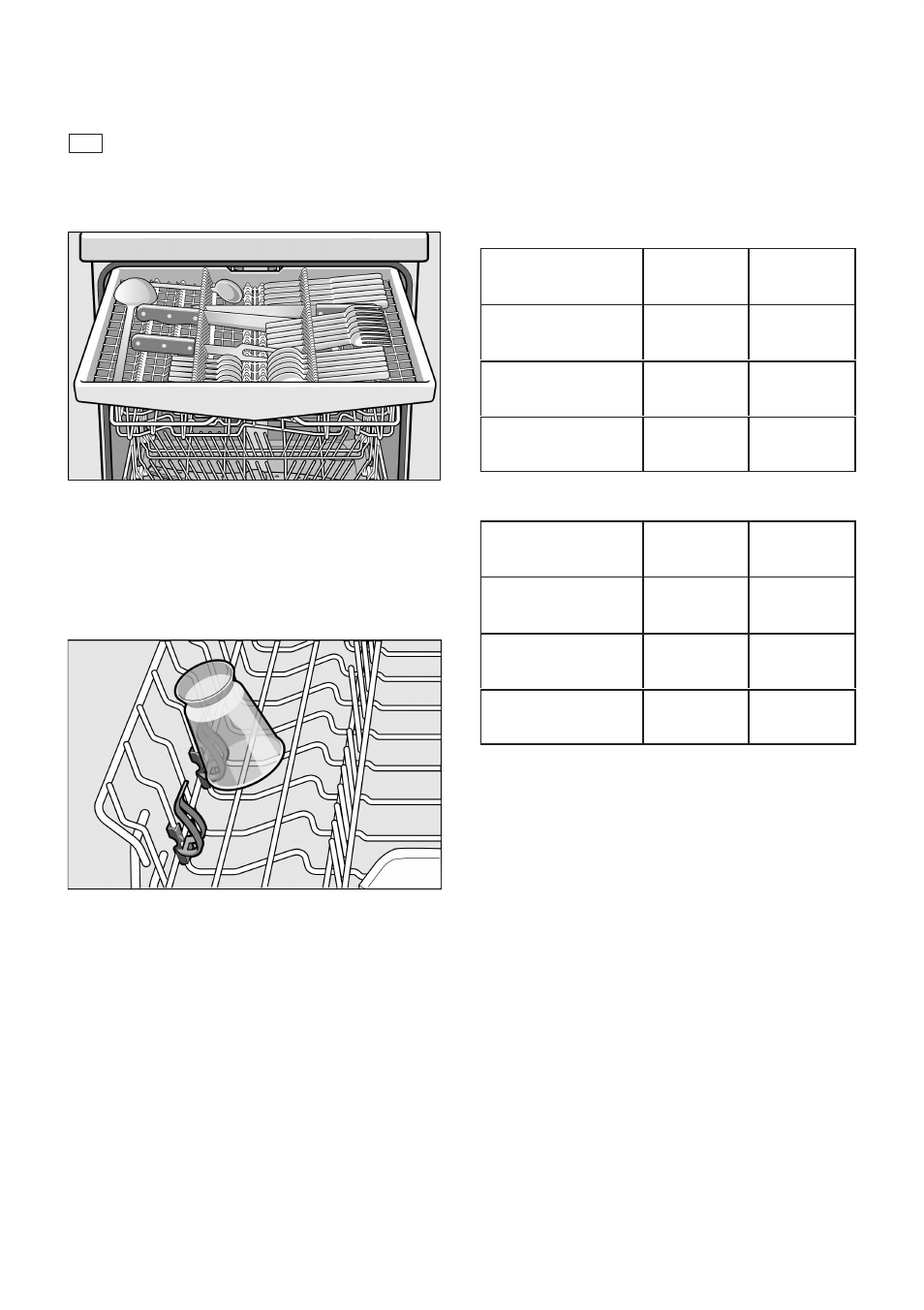 Cutlery drawer, Small accessories holder, Adjusting the height of the basket | Siemens 9000407137(8811) User Manual | Page 11 / 29