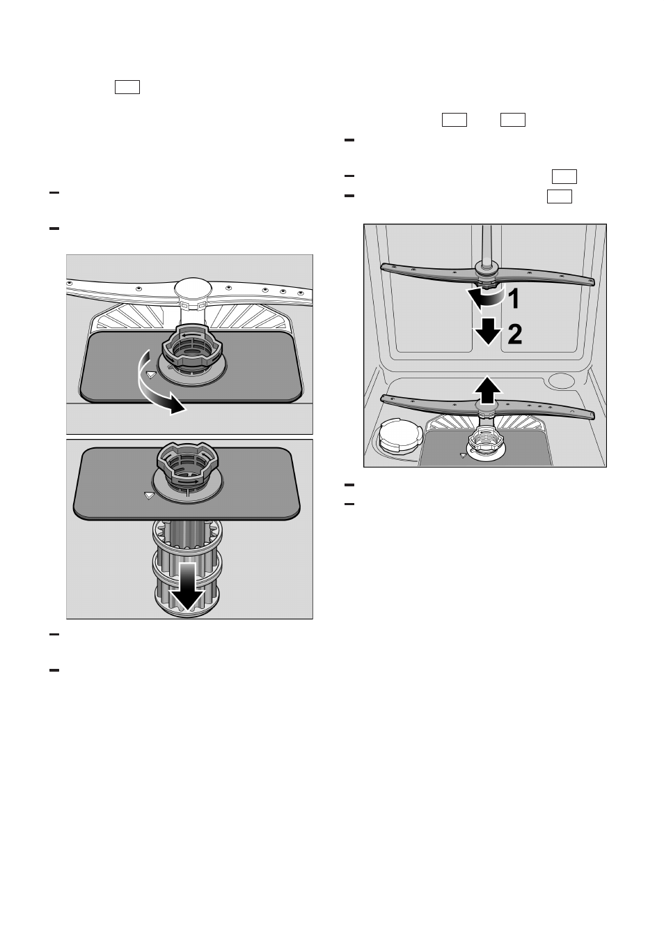 Filters, Spray arms | Siemens 9000407137(8811) User Manual | Page 19 / 29