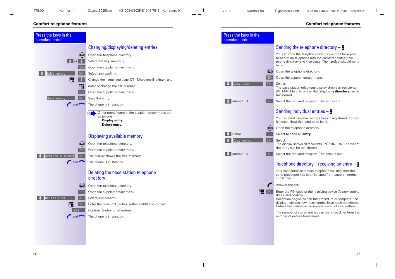 Siemens 3035isdn User Manual | Page 22 / 94