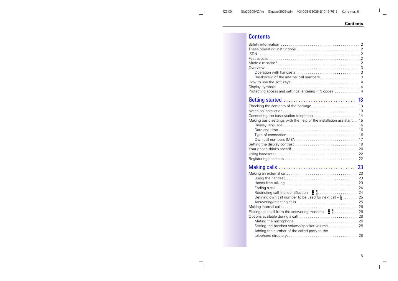 Siemens 3035isdn User Manual | Page 4 / 94