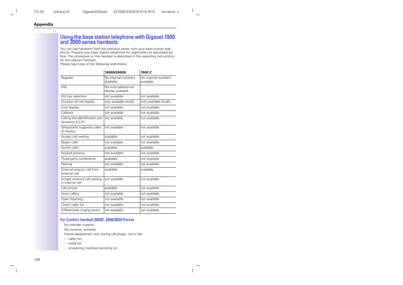 Siemens 3035isdn User Manual | Page 82 / 94