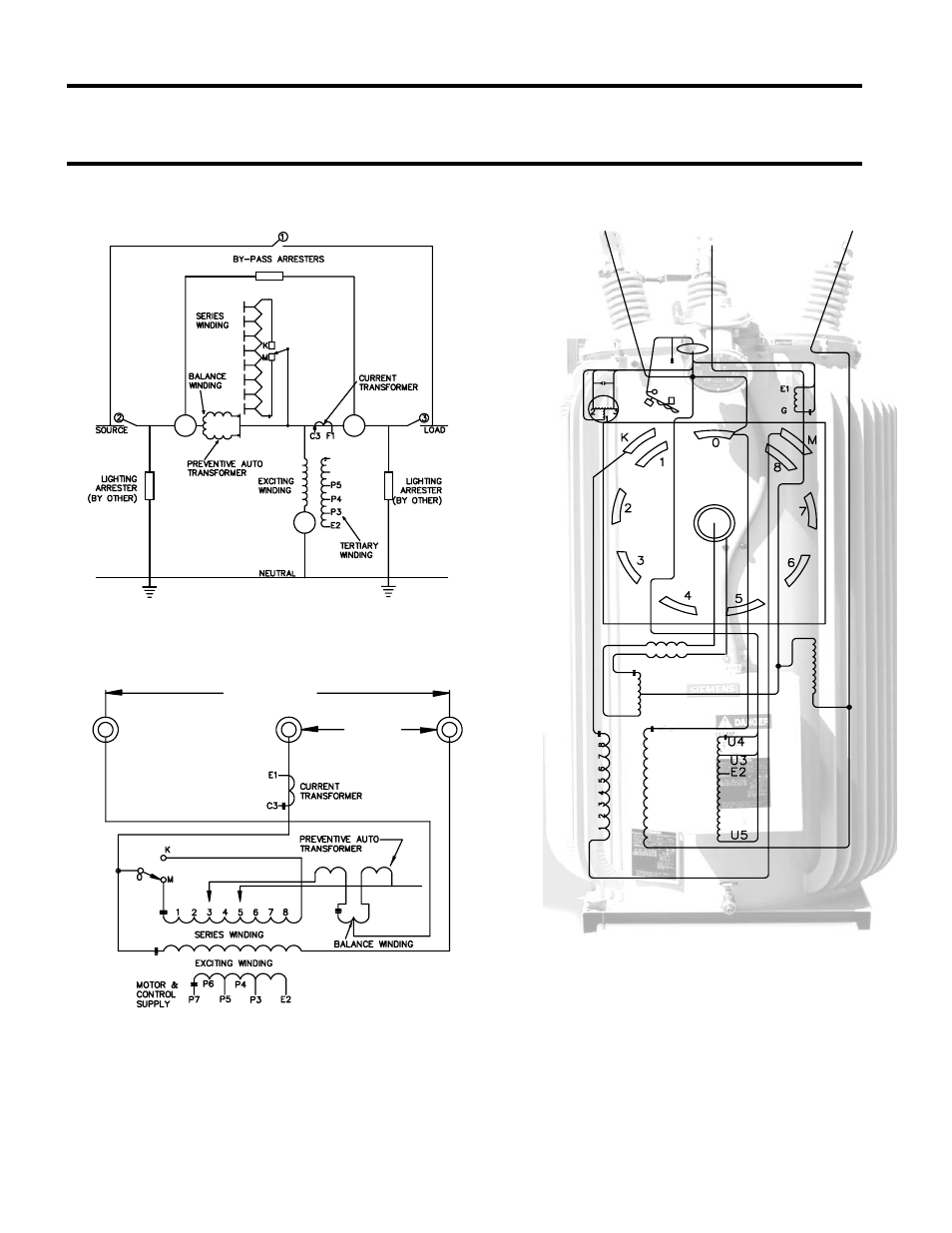 Connection diagrams, Inverted design (ansi type b) | Siemens JFR Distribution Step Voltage Regulator 21-115532-001 User Manual | Page 11 / 28