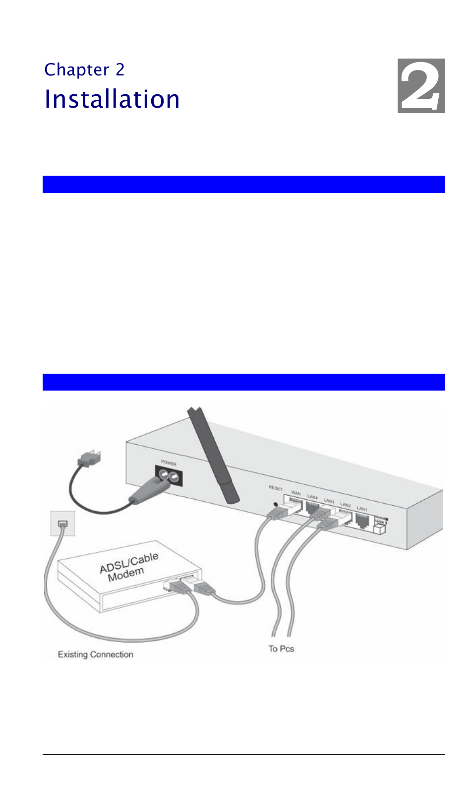 Installation, Chapter 2 | Siemens SpeedStream SS2524 User Manual | Page 10 / 90