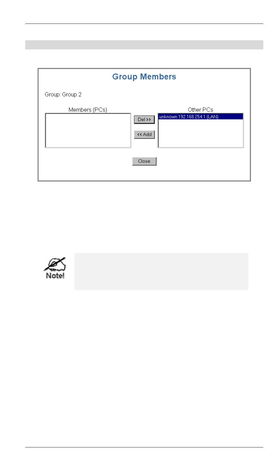 Group members screen | Siemens SpeedStream SS2524 User Manual | Page 70 / 90