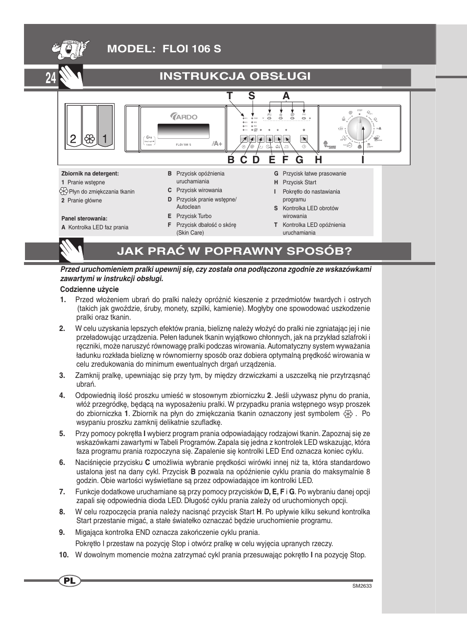 Instrukcja obsługi | Ardo FLOI106S User Manual | Page 24 / 52