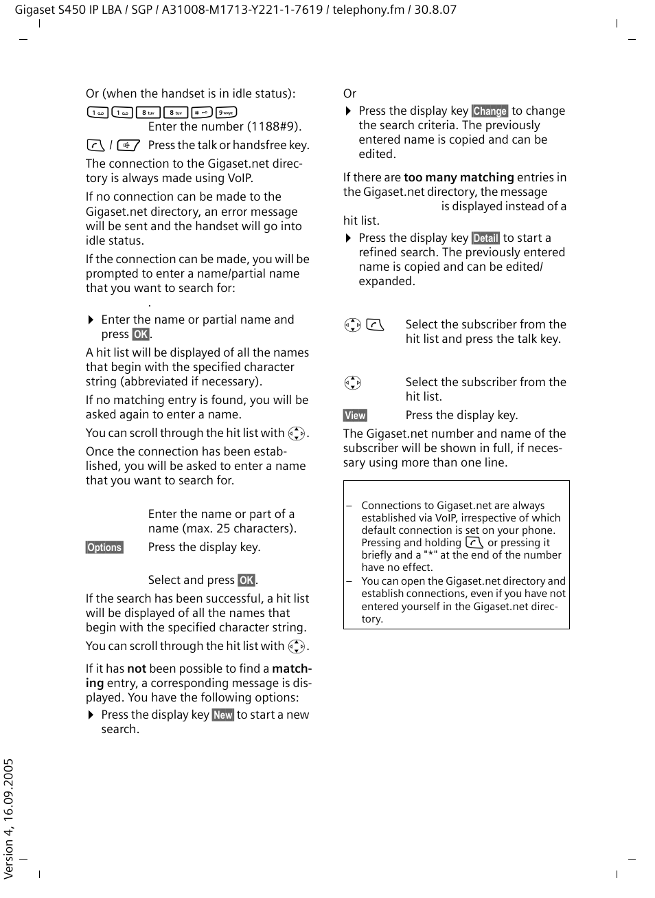 Siemens Gigaset S450 IP User Manual | Page 27 / 131