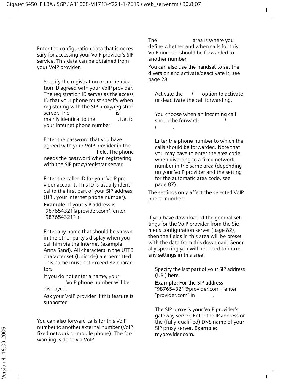 Siemens Gigaset S450 IP User Manual | Page 80 / 131