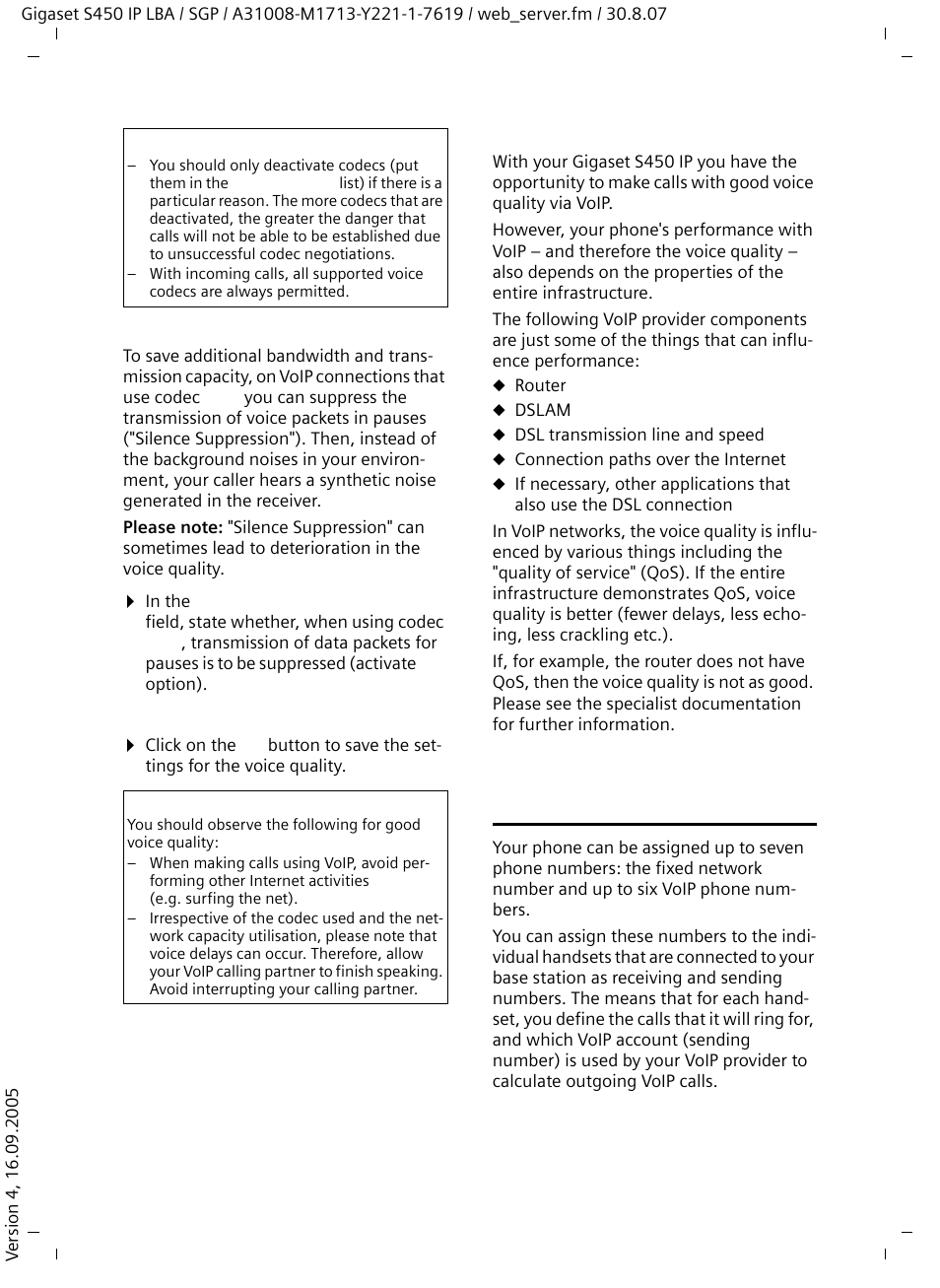 Siemens Gigaset S450 IP User Manual | Page 86 / 131