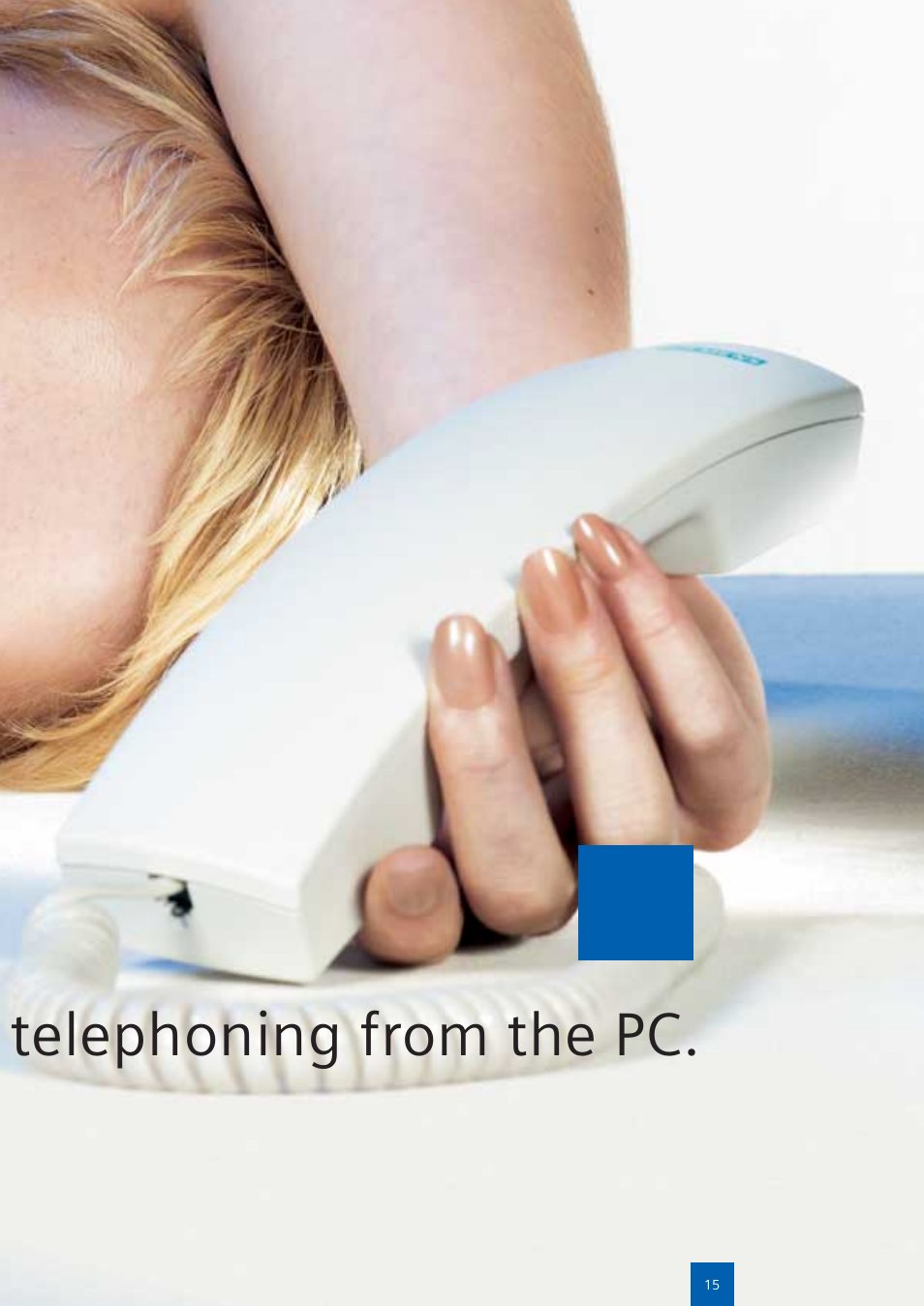 Telephoning from the pc | Siemens optiPoint family User Manual | Page 15 / 39