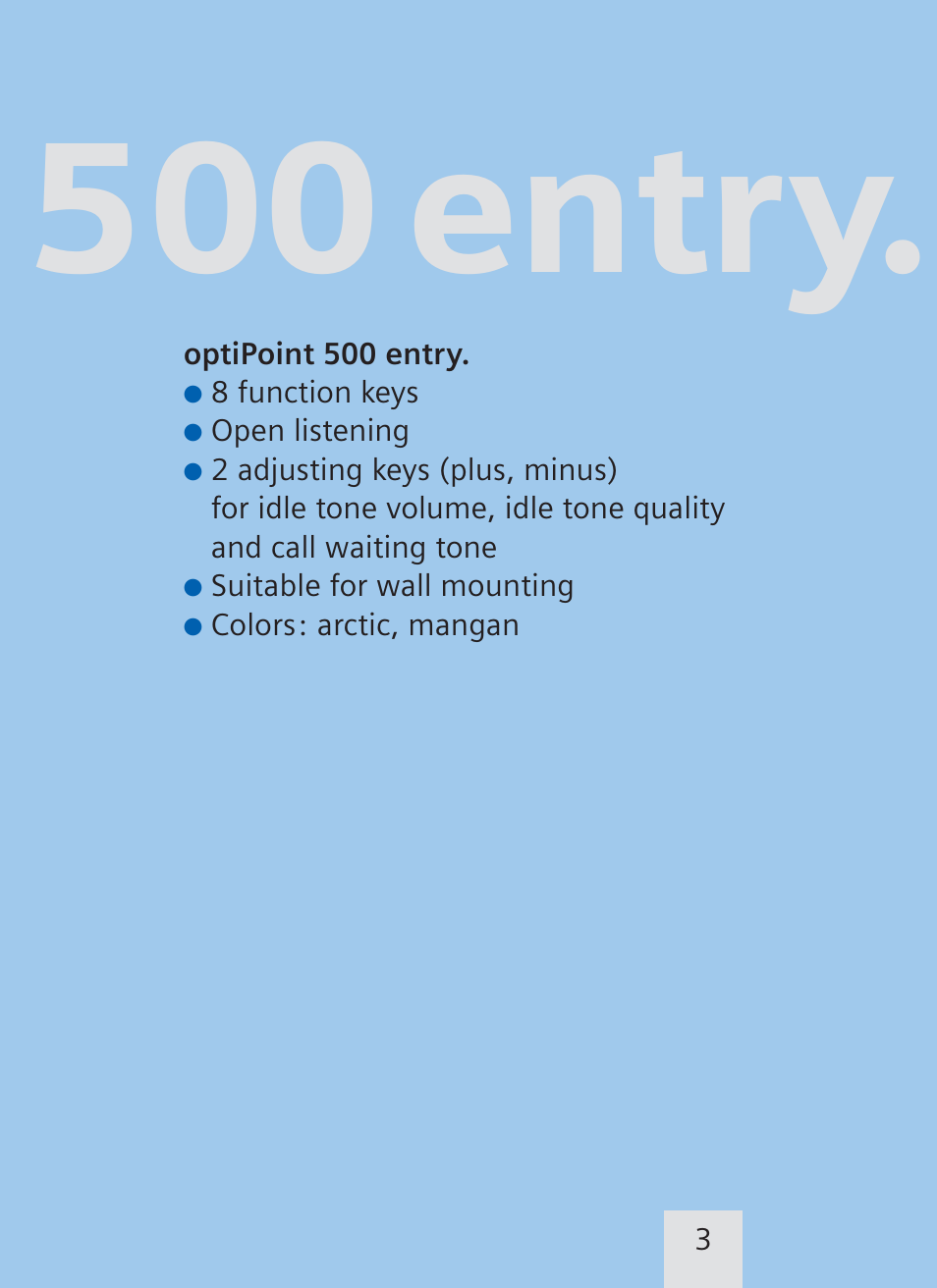 500 entry | Siemens optiPoint family User Manual | Page 23 / 39