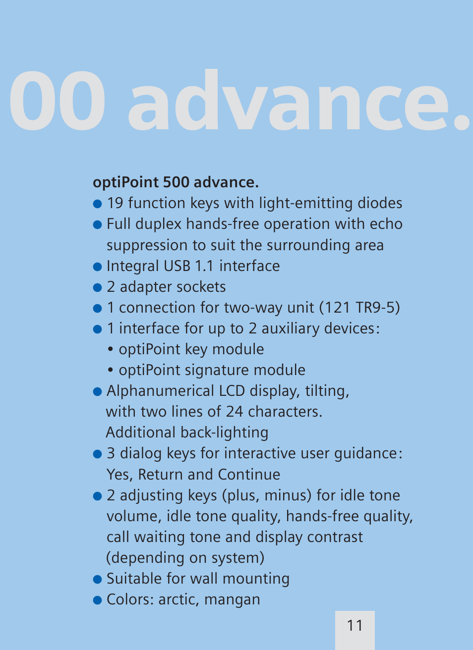 00 advance | Siemens optiPoint family User Manual | Page 31 / 39