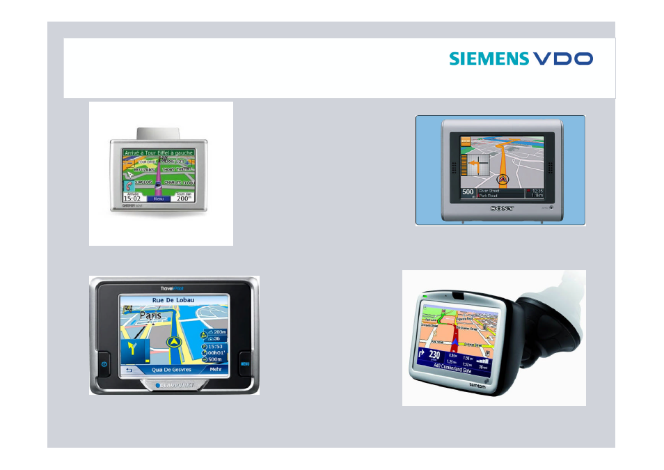 Siemens BENCHMARK PORTABLE NAVIGATION PN 2050 User Manual | Page 2 / 27