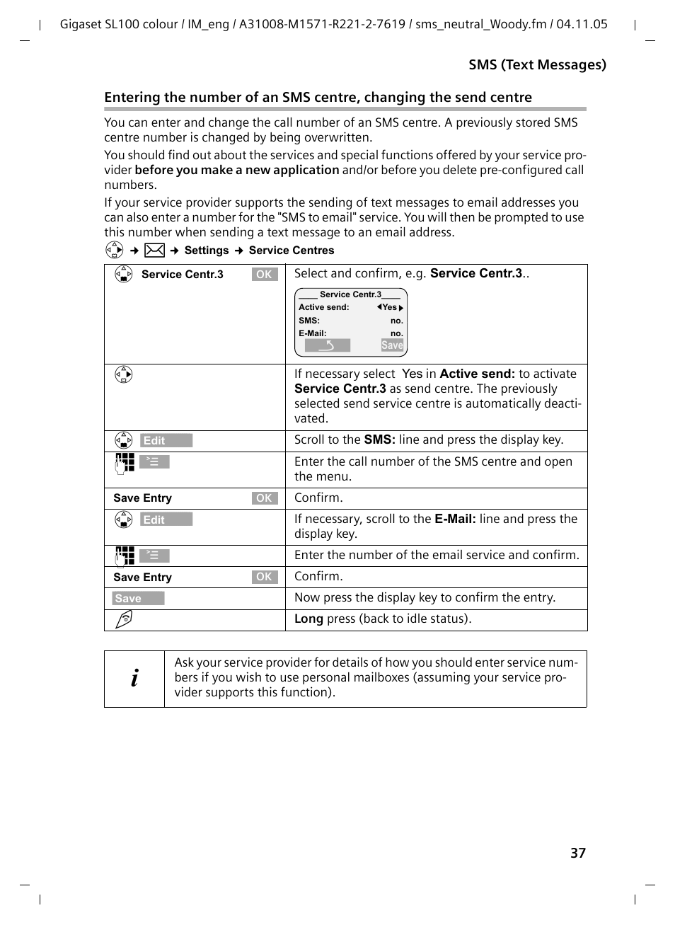 Siemens Gigaset SL100 User Manual | Page 38 / 93