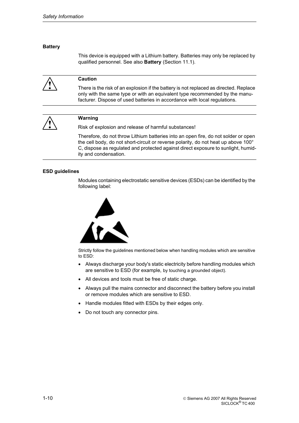 Siemens SICLOCK TC 400 User Manual | Page 12 / 134