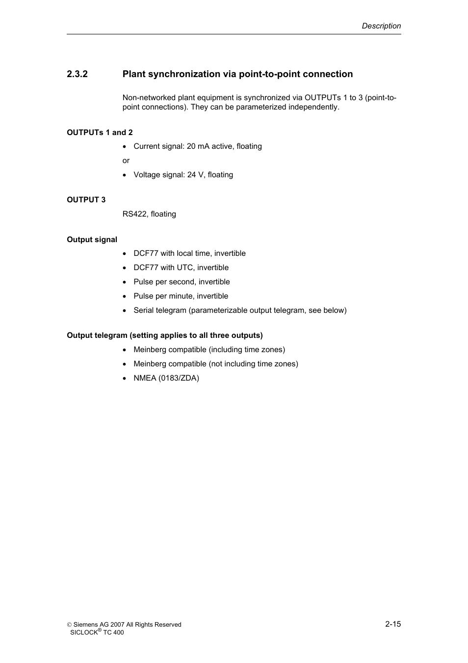 Siemens SICLOCK TC 400 User Manual | Page 17 / 134