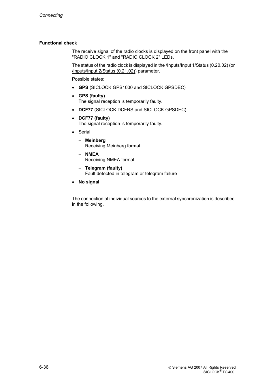 Siemens SICLOCK TC 400 User Manual | Page 38 / 134