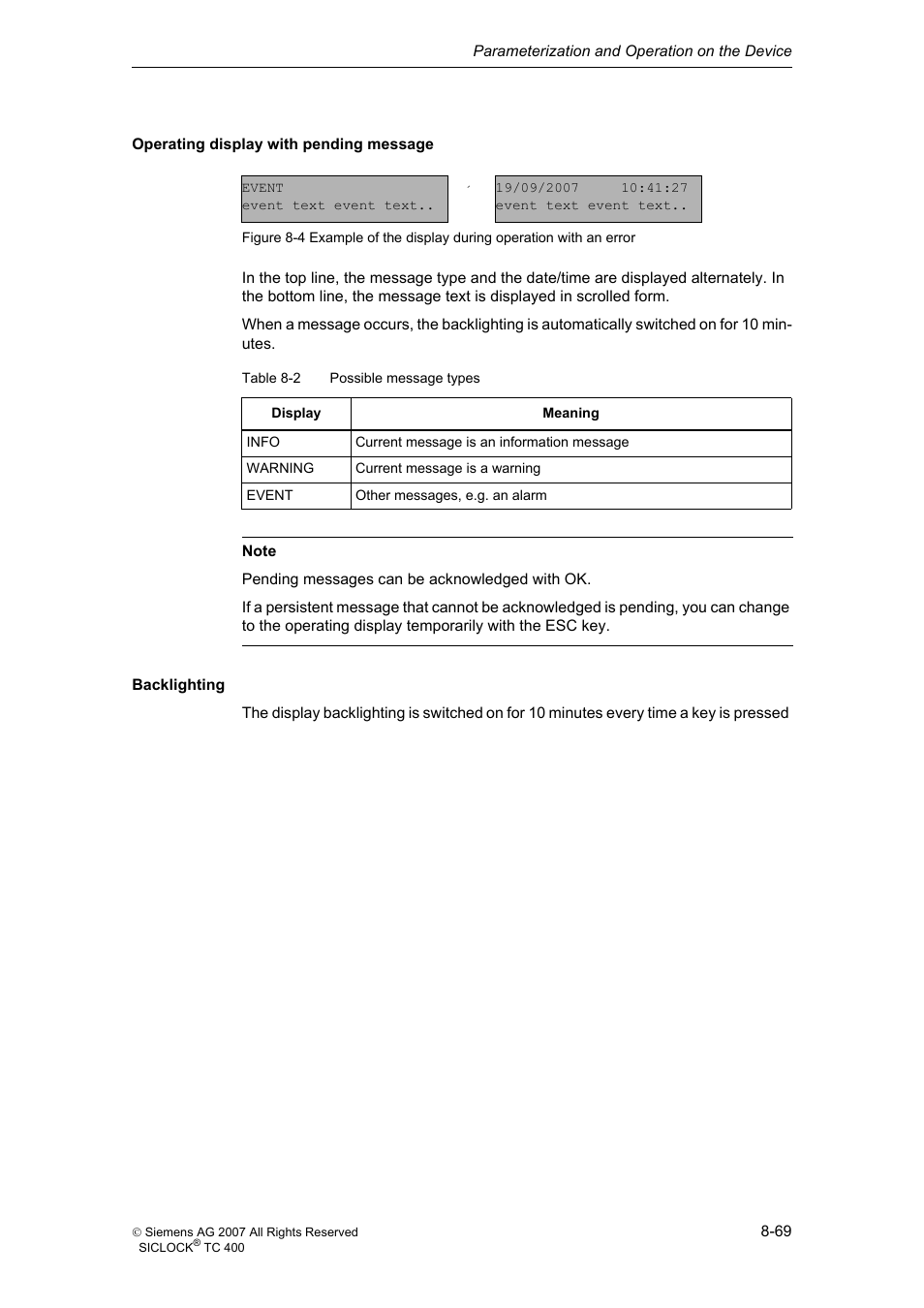 Siemens SICLOCK TC 400 User Manual | Page 71 / 134