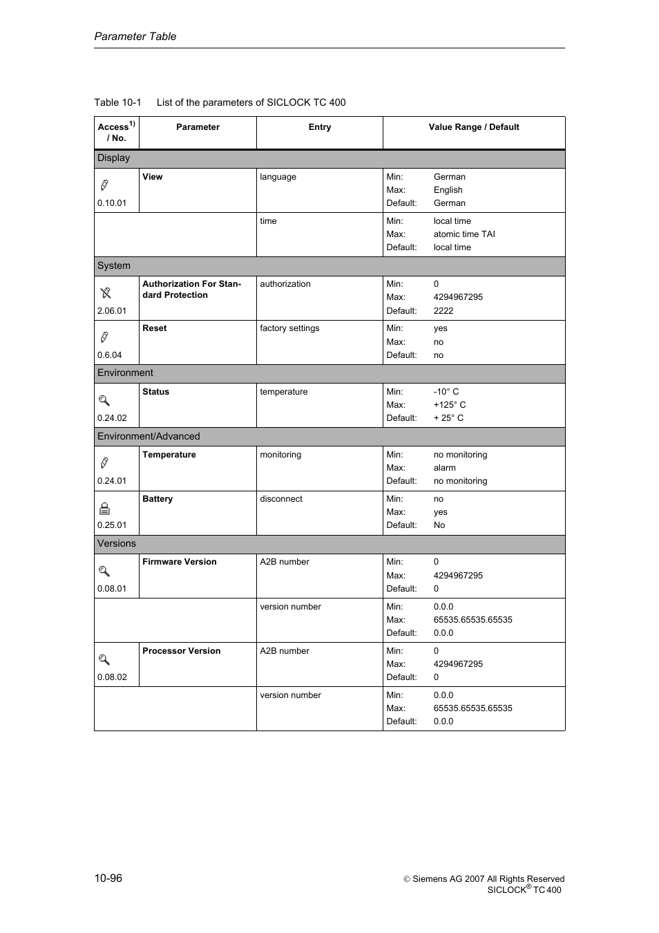 Siemens SICLOCK TC 400 User Manual | Page 98 / 134