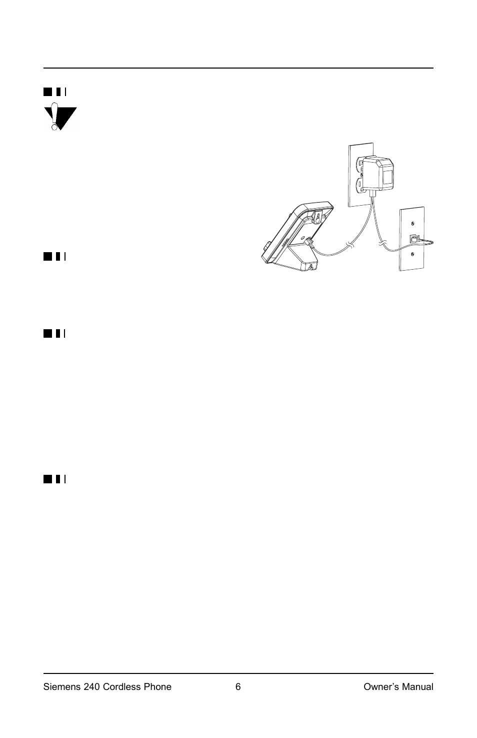 Installation and setup | Siemens Model 240 User Manual | Page 6 / 16