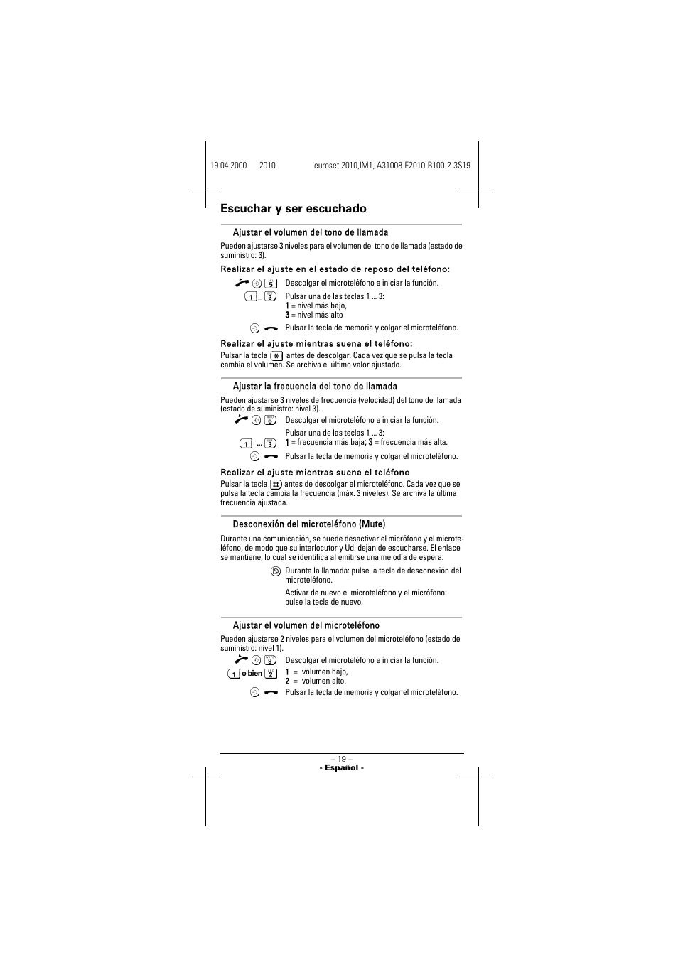 Escuchar y ser escuchado | Siemens 2010 User Manual | Page 19 / 26