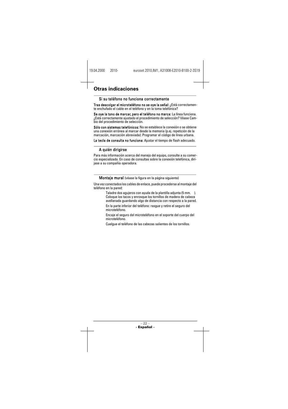 Siemens 2010 User Manual | Page 22 / 26